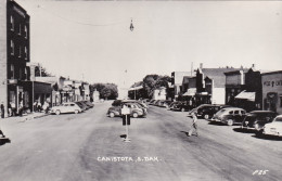 South Dakota Canistota Main Street Scene Real Photo - Altri & Non Classificati