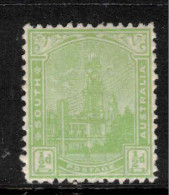 SOUTH AUSTRALIA 1899 1/2d Yellow-Green P13 SG 241 HM #CBU17 - Mint Stamps