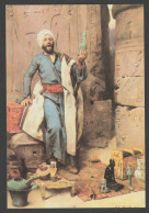 EGYPT / OLD CARD / REPRINT / CHARLES WILDA / THE GREEN ISIS / OIL ON CANVAS . 1884 - Museos