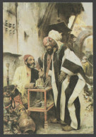 EGYPT / OLD CARD / REPRINT / CHARLES WILDA ( 1854-1907 ) / CONVERSATION IN THE MARKET / OIL ON CONVAS - Musées
