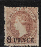 SOUTH AUSTRALIA 1876 8d On 9d Brown-Orange P11.5-12.5 SG 118 HM #CBU1 - Mint Stamps