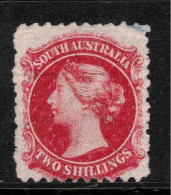 SOUTH AUSTRALIA 1876 2/- Rose-Carmine P12.5x10 SG 145 MNG* #CBU3 - Ungebraucht