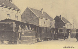 Carte Postale Tram Tramways Kraainem Dos Publicité Election CVP - Strassenbahnen