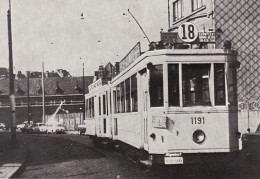 Carte Postale Tram Tramways Bruxelles Anderlecht Motrice 1191 - Strassenbahnen