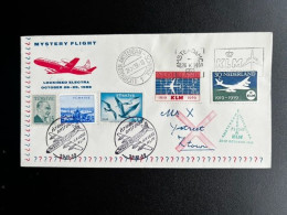 TURKEY 1959 SPECIAL COVER MYSTERY FLIGHT AMSTERDAM TO ISTANBUL V.V. 26-10-1959 TURKIJE TURKIYE - Lettres & Documents