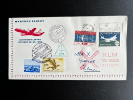 TURKEY 1959 SPECIAL COVER MYSTERY FLIGHT AMSTERDAM TO ISTANBUL V.V. 26-10-1959 TURKIJE TURKIYE - Briefe U. Dokumente