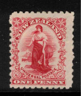 NZ 1901 1d Carmine Universal Pirie P11 SG 278 HM #CBT36 - Ungebraucht