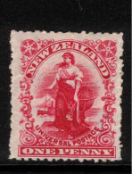 NZ 1901 1d Aniline Carmine Universal Waterlow P14 SG 352b HM #CAX16 - Ongebruikt