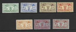 Nouvelle Hebrides 1911 - 12 Single Currency Definitives 7 Values To 5Fr M , Most RF Watermark , One Faulty - Neufs
