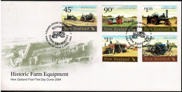 New Zealand 2004 Historic Farm Equipment FDC - FDC