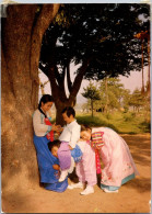 (1 R 14) South Korea (posted To Fance)  Group Of Childrens (with Sticky Tape On Top Of Card) - Corée Du Sud