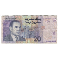 Billet, Maroc, 20 Dirhams, 2005, KM:68, TB - Marocco