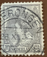 Netherlands 1899 Queen Wilhelmina 10 C - Used - Gebruikt