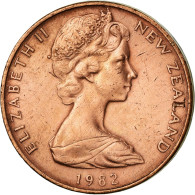 Monnaie, Nouvelle-Zélande, Elizabeth II, 2 Cents, 1982, TTB, Bronze, KM:32.1 - 2 Cents
