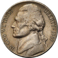 Monnaie, États-Unis, Jefferson Nickel, 5 Cents, 1957, U.S. Mint, Denver, TB+ - 1938-…: Jefferson