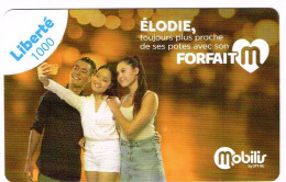 Nouvelle Caledonie France Telecarte Phonecard Liberte 1000 Francs Forfait M Elodie Jeune Femme Mobilis BE UT - Nouvelle-Calédonie