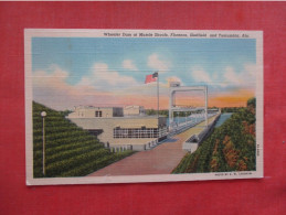 Wheeler Dam Muscle Shoals Flag Florence Sheffield Tuscumbia Alabama  Ref 6060 - Altri & Non Classificati