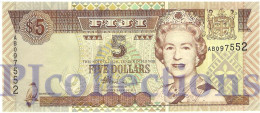 FIJI 5 DOLLARS 2002 PICK 105b UNC - Figi