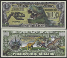 USA - FANTASY NOTE -  THE  DINOSAURS - UNC / SERIES  WILDLIFE - Other & Unclassified