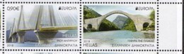 GREECE, 2018, MNH, CASTLES, EUROPA 2018, BRIDGES, MOUNTAINS,  2v - 2018