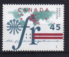 MiNr. 1525 Kanada (Dominion) 1995, 6. Nov. 25 Jahre Gesellschaft Für Frankophonie - Postfrisch/**/MNH  - Ongebruikt