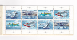 MiNr. 791 - 794 Island 1993, 9. Okt. Tag Der Briefmarke: Postflugzeuge - Postfrisch/**/MNH  - Neufs