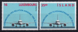 MiNr. 832 Island 1995, 18. Sept. 40 Jahre Flugverbindung Zwischen Luxemburg Und Island - Postfrisch/**/MNH  - Ongebruikt