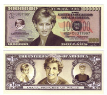 USA - FANTASY NOTE -  PRINCESS  DIANA - UNC / SERIES  LEGENDS - Other & Unclassified