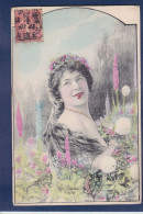 CPA 1 Euro Fleur Illustrateur Femme Woman Art Nouveau Circulé Prix De Départ 1 Euro - 1900-1949