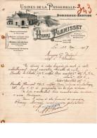 GIRONDE BORDEAUX PRODUITS NETTOYAGE  H FLAMISSET ANNEE 1917 TROUS ARCHIVES F A4 - Droguerie & Parfumerie
