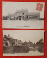 2 CPA - Chaulnes - La Gare - La Grande Place (Vue Ouest) - Chaulnes