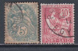 Port-Saïd N° 24 + 25 O Les 2 Valeurs Oblitérations Moyennes, TB - Used Stamps