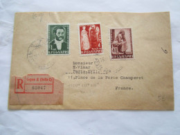 Lettre Recommandée Register Letter Evsc De Bulgarie Pour La France 26/4/1950 - Storia Postale