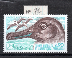 T.A.A.F. /FAUNE- OISEAUX / N° 72 NEUF * * ALBATROS - Unused Stamps