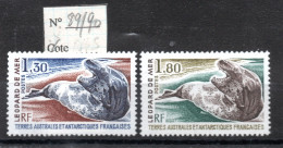 T.A.A.F. / FAUNE - PINNIPEDES / N° 89 Et 90 NEUF * * LEOPARD DE MER - Unused Stamps