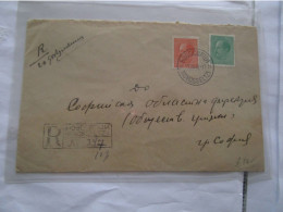 Lettre Recommandée Register Letter Evsc De Bulgarie Novosseltzi 17/7/48 - Storia Postale