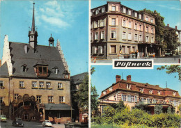 Pößneck - Rathaus, Posthirsch-Hotel, Erholungsheim Dr. I. P. Semmelweis, Gelaufen (2890) - Poessneck