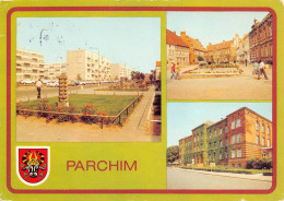 Parchim - Weststad T- Wilhelm Pieck Platz, Goethe Oberschule Gelaufen (2886) - Parchim