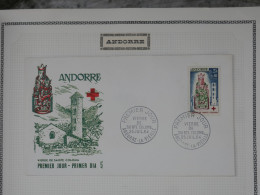\+\ RED CROSS  ANDORRE   SAAR  BELLE CARTE FDC  +TP NEUF  1964  CROIX ROUGE+VIERGE +BELLE QUALITé+ - Other & Unclassified