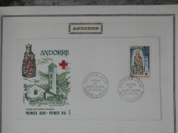 \+\ RED CROSS  ANDORRE   SAAR  BELLE CARTE FDC  +TP NEUF  1964  CROIX ROUGE+VIERGE +BELLE QUALITé+ - Autres & Non Classés