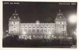 BELGIQUE - BRUXELLES - 1930 - Gare Du Nord - Carte Postale Ancienne - Sonstige & Ohne Zuordnung