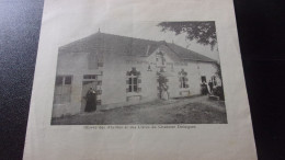 36 Ecueillé 1928 DOC PHOTO OEUVRE DES ABEILLES ET LIVRES DU CHANOINE DESAIGUES PETIT HOPITAL RUCHE HOSPITALIERE - Otros & Sin Clasificación