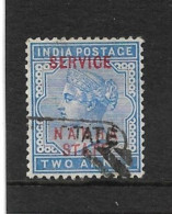 INDIA - NABHA 1888 2a DULL BLUE OFFICIAL SG O9 FINE USED - Nabha
