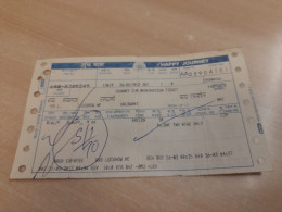 India Old / Vintage - Railway / Train Ticket "NORTH CENTRAL RAILWAY" As Per Scan - Monde