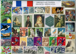  Offer - Lot Stamps - Paqueteria  Francia / Francia 1000 Sellos Diferentes / El - Vrac (min 1000 Timbres)