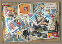  Offer - Lot Stamps - Paqueteria  Ajman 1000 Sellos Diferentes            - Lots & Kiloware (mixtures) - Min. 1000 Stamps