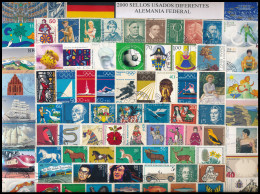  Offer - Lot Stamps - Paqueteria  Alemania / Federal 2000 Sellos Diferentes Ele - Kilowaar (min. 1000 Zegels)