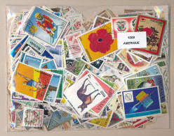  Offer - Lot Stamps - Paqueteria  America 1000 Sellos Diferentes           - Alla Rinfusa (min 1000 Francobolli)