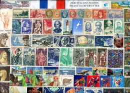  Offer - Lot Stamps - Paqueteria  Francia / Francia 2000 Diferentes / Elegante  - Kilowaar (min. 1000 Zegels)
