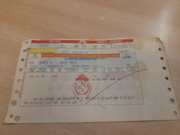 India Old / Vintage - Railway / Train Special Ticket "NORTHERN RAILWAY" Celebrating 25 Years Of C.P.R.System As Per Scan - Mondo